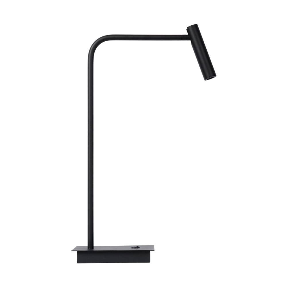 Lampe à led de lecture lampe de table en hauteur noire 49 cm en métal — vue 3