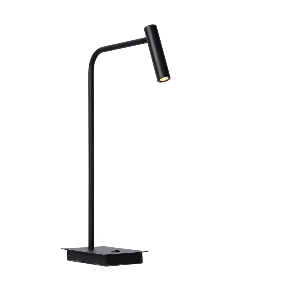 Lampe à led de lecture lampe de table en hauteur noire 49 cm en métal — vue 4