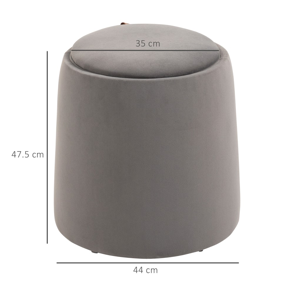 Pouf contenitore 2 in 1 convertibile in tavolino da caffè -