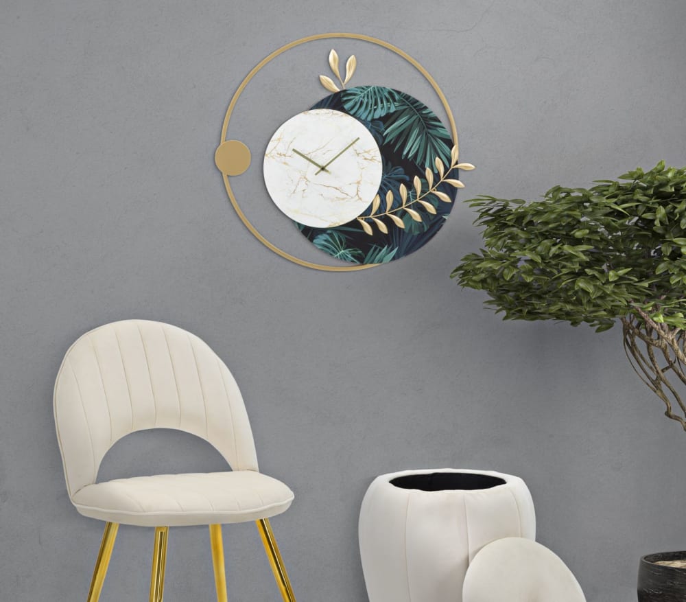 Mehrfarbige Metallwanduhr, 65 x 4,5 x 60 cm - Maisons Du Monde