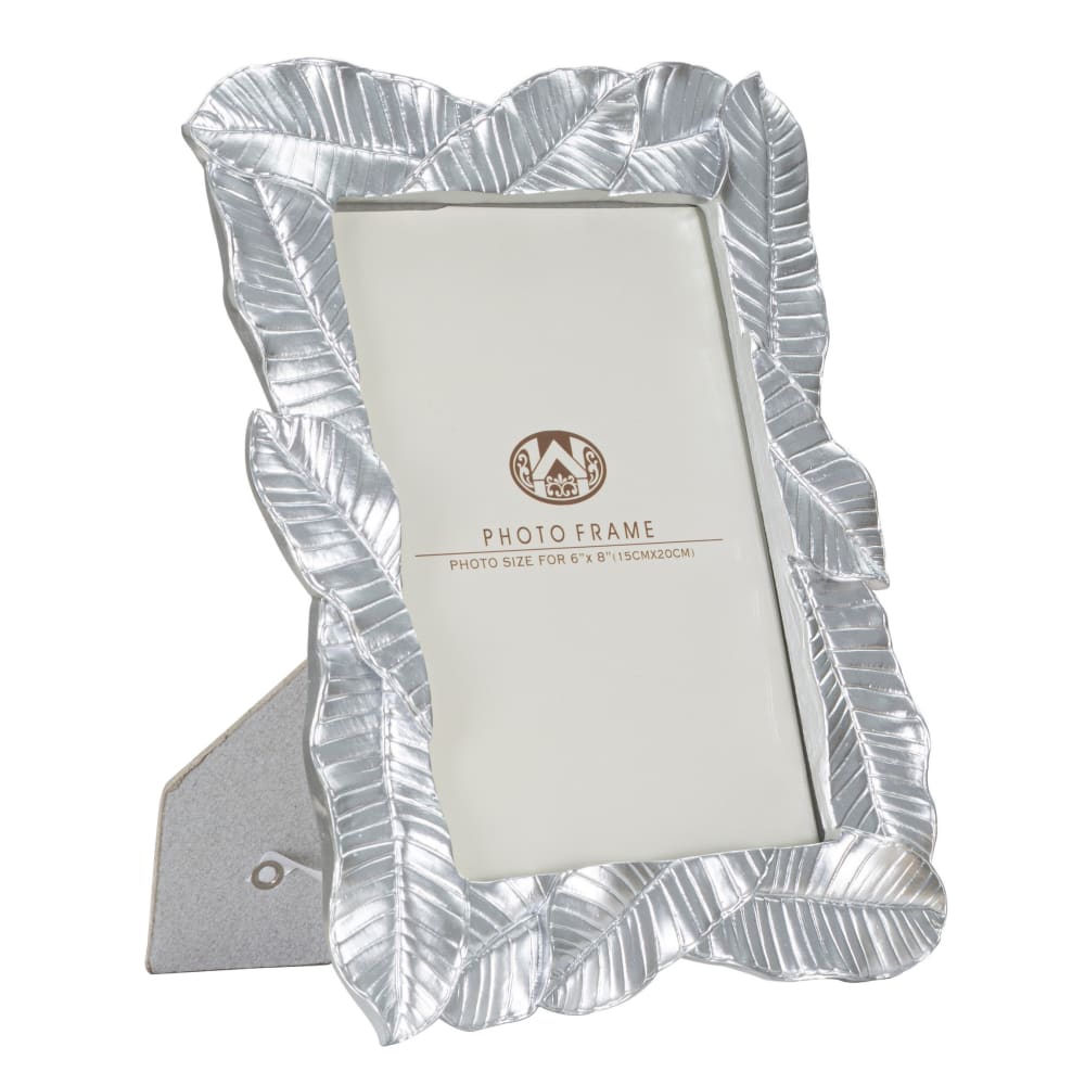 Cadre photo en résine argentée 23x2,5x27,5  cm