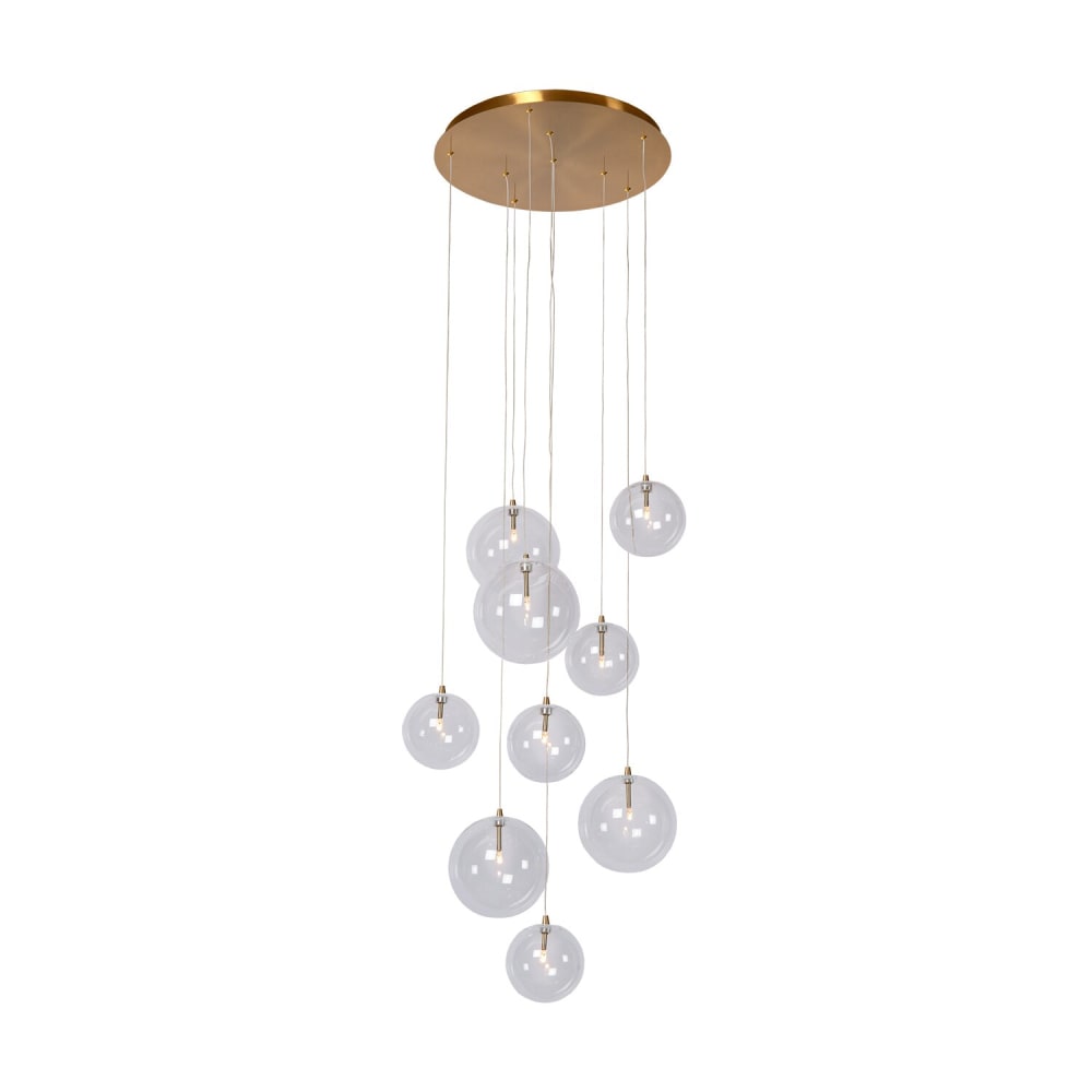 Atmooz Hängeleuchte aus Metall, Gold Bronze, 170cm Kupfer Metall