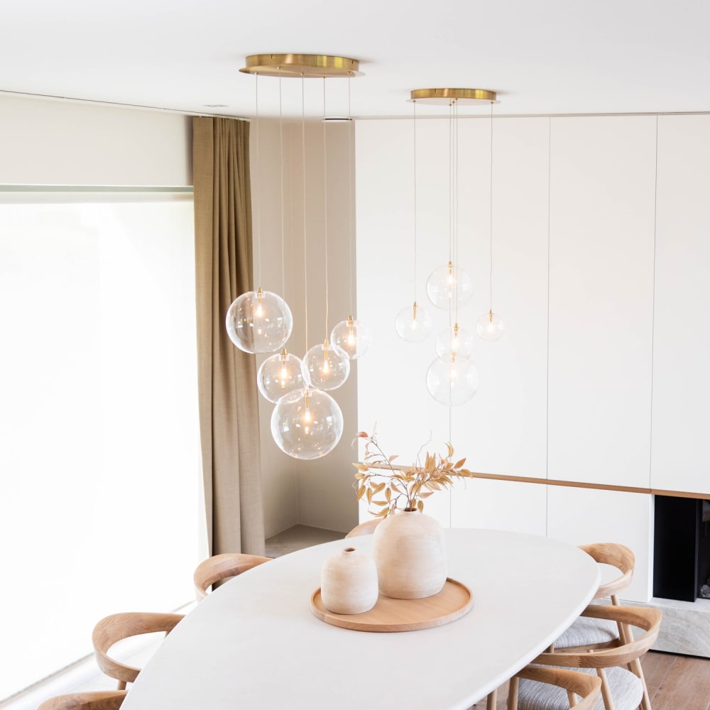 Pendelleuchte aus Metall, Gold Bronze, 140cm - Maisons Du Monde