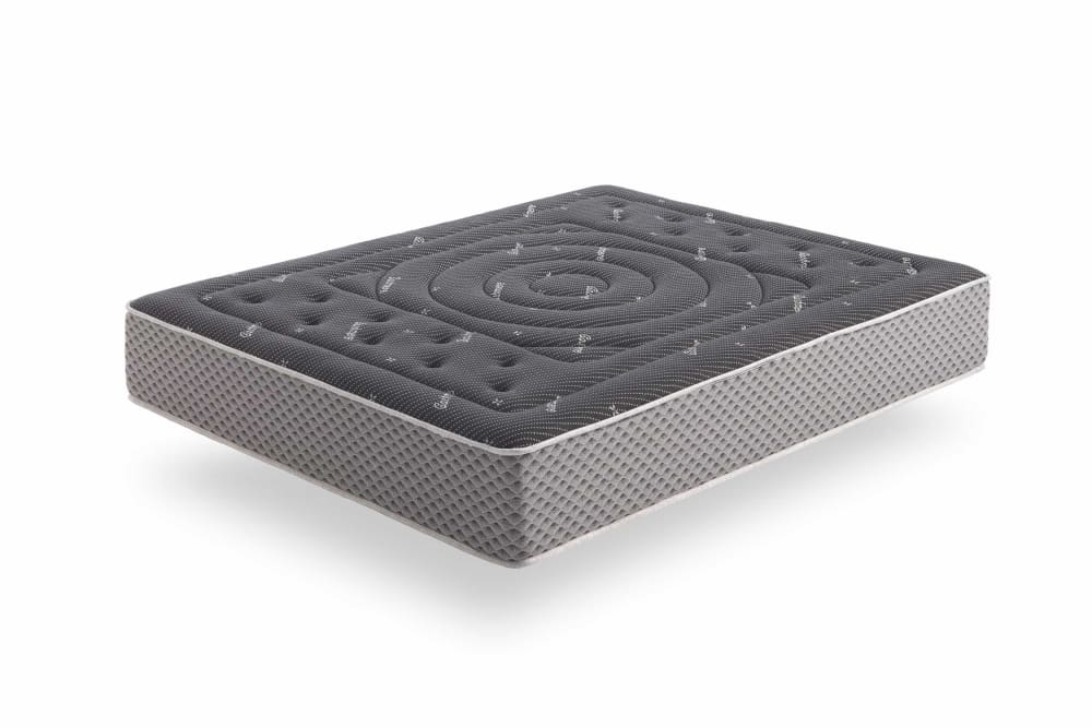 Moonia Viscosoft Matratze - 150x200 cm - 27 cm Schwarz Öko-Tex Zertifikat Pes - Polyester