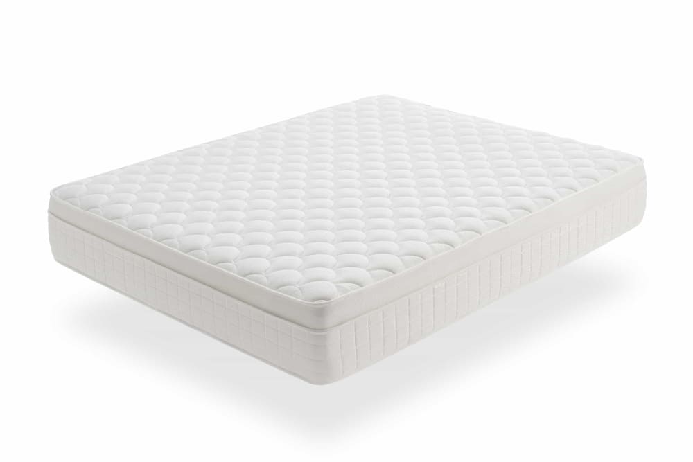 Moonia Taschenfederkern-Matratze - 160x190 cm - 30 cm Weiß Öko-Tex Zertifikat Pes - Polyester