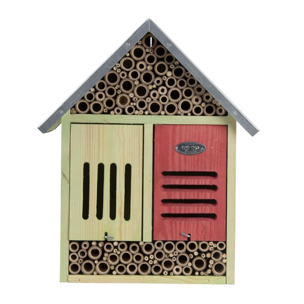 Esschert Design Hôtel à insectes XL, hauteur 38 cm Marron Bois - 32x38x14cm