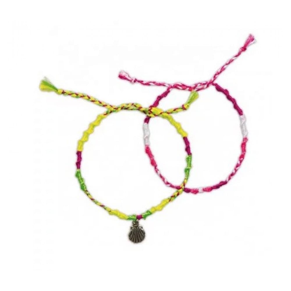 7 brasilianische Armbänder in Neonfarben zum Basteln - Maisons Du