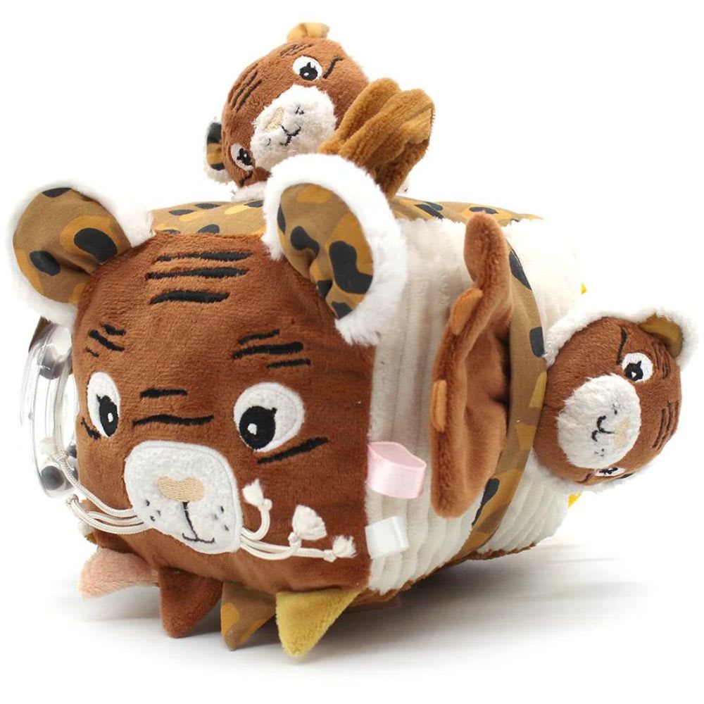 Les Déglingos Cube d'activités Marron Coton - 12x12x12cm