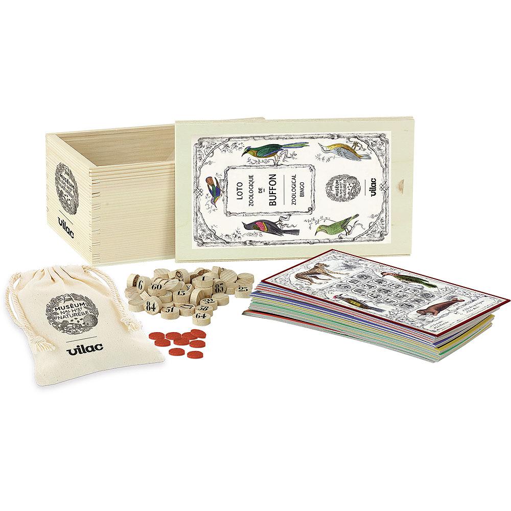 Vilac Zoologisches Lotto von Buffon BEIGE HOLZ Kinder