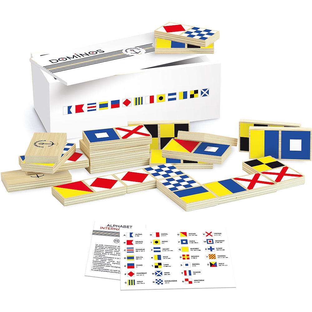 Vilac Domino Französische Marine WEISS HOLZ Kinder