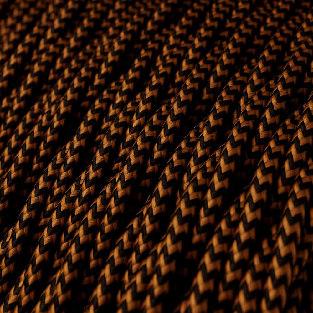 Applique con spina con estensione curva color rame in metallo -