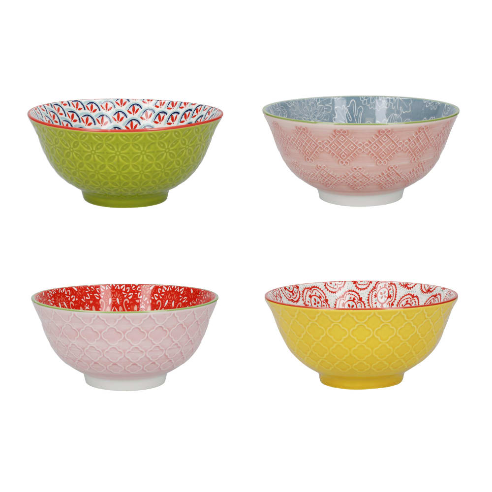 Lot de 4 bols en céramique Assorties