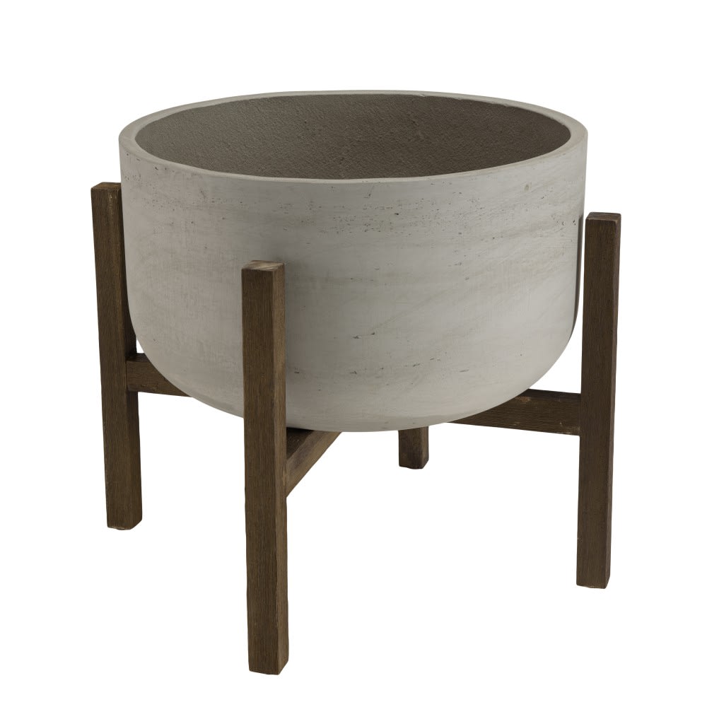 pot de fleur rond en