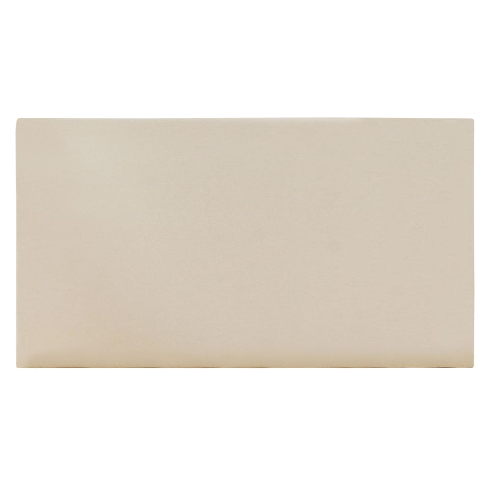 Cabecero tapizado de algodón en color beige de 90x80cm