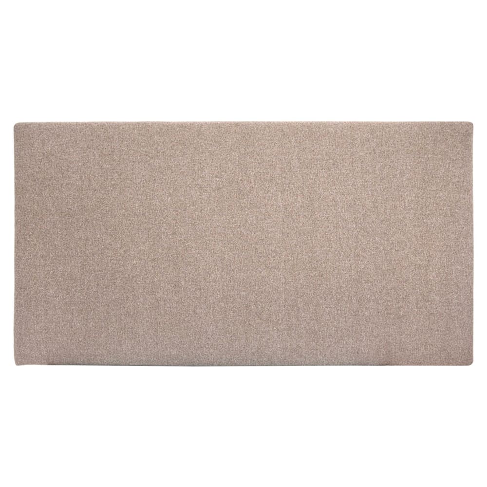Tête de lit polyester lisse marron
