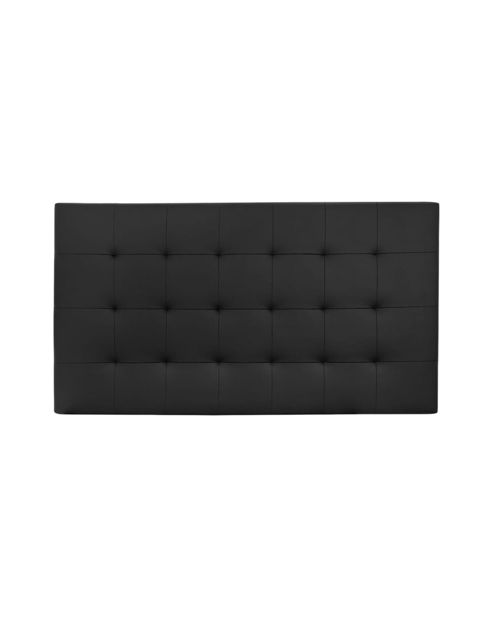 Tête de lit similicuir à capitonnée noir 180x80cm