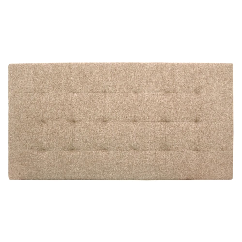 Tête de lit polyester capitonnée marron 160x80cm