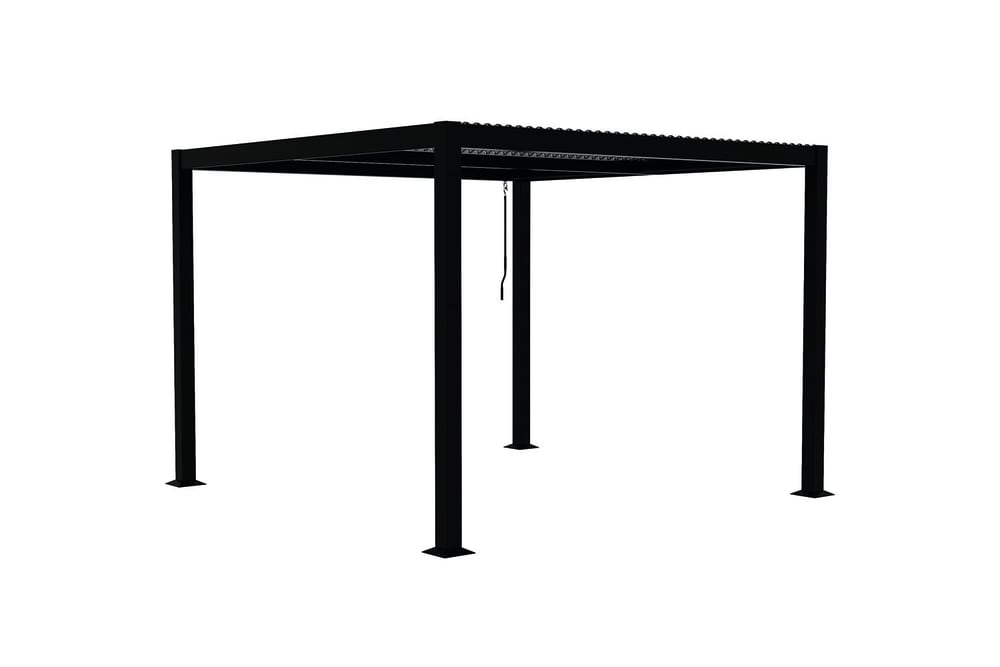 Pergola bioclimatique grise 3x3 m