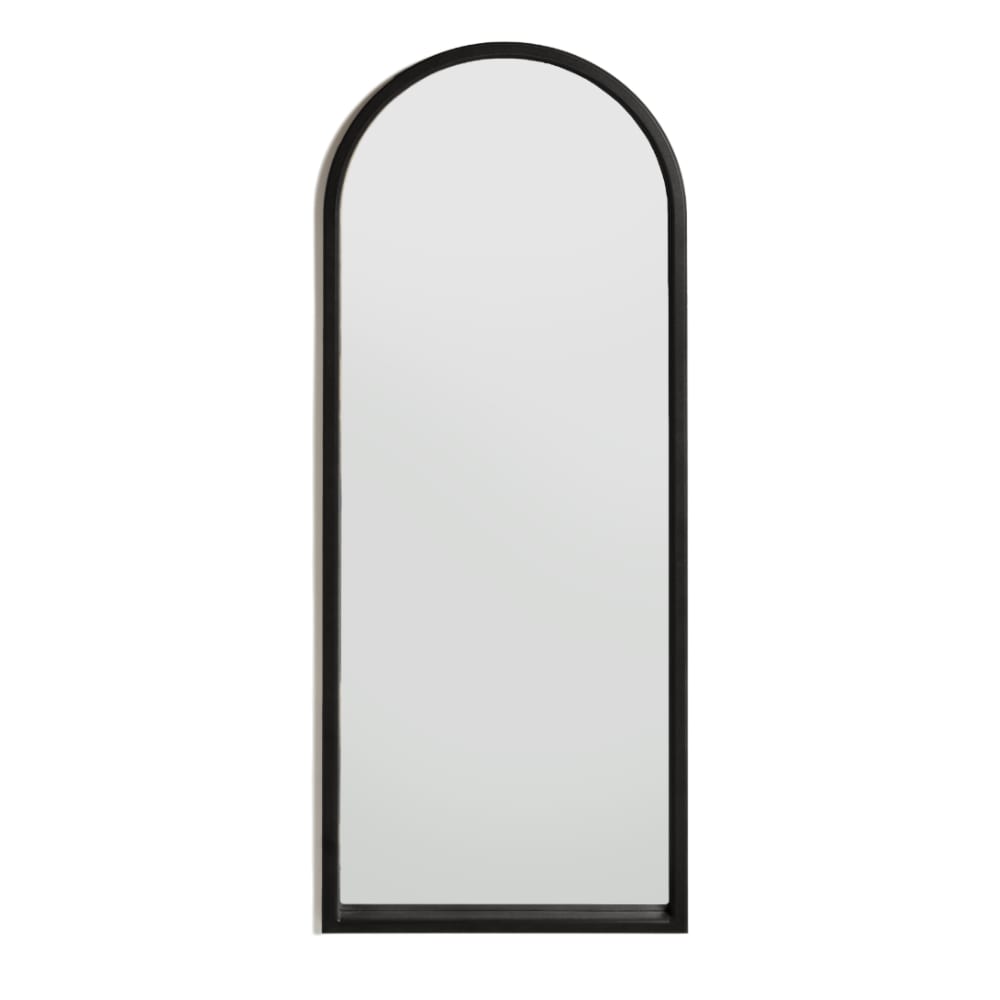 Miroir sur pied arqué noir