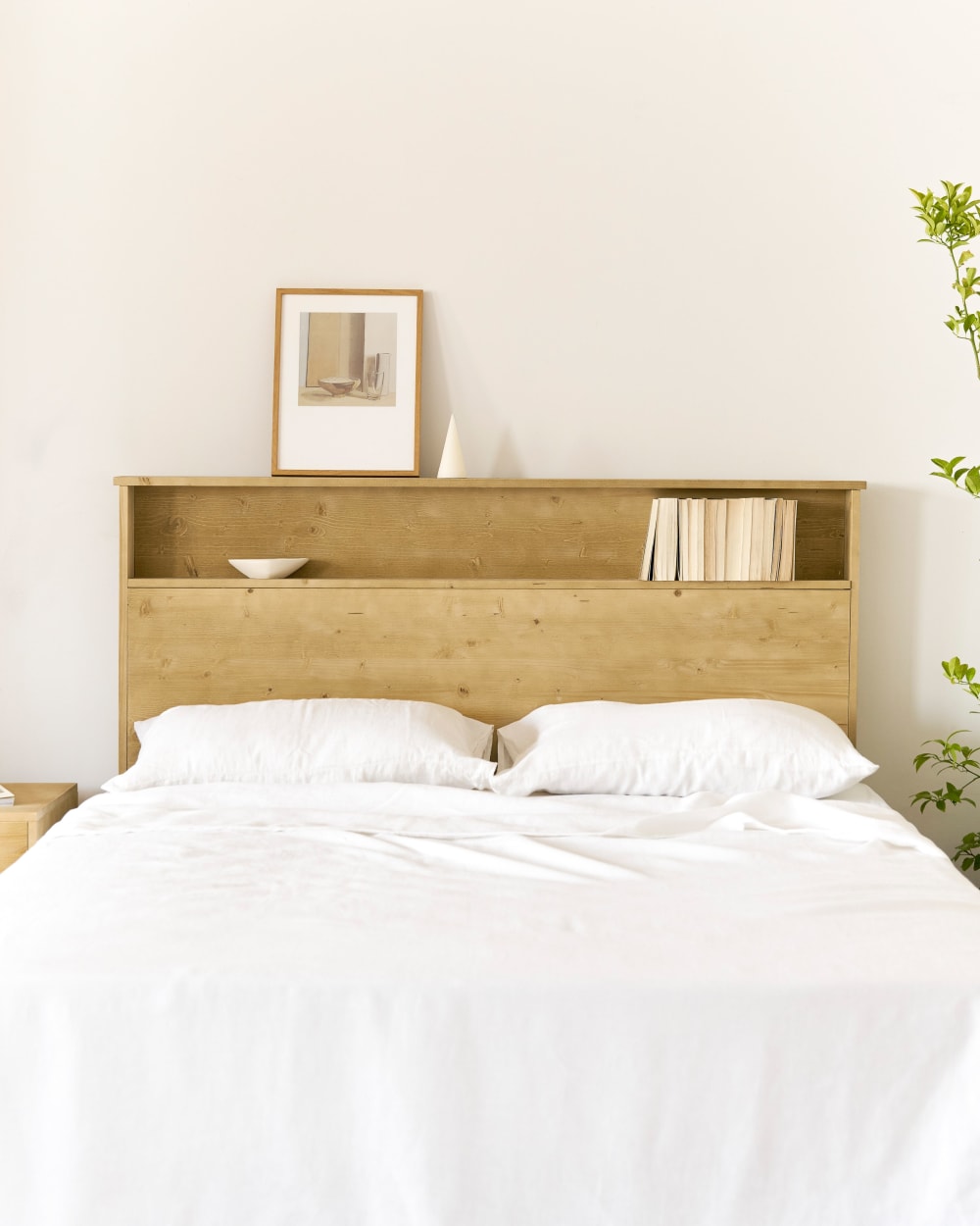 Bettkopfteil mit Stauraum 150 cm natur - Maisons Du Monde