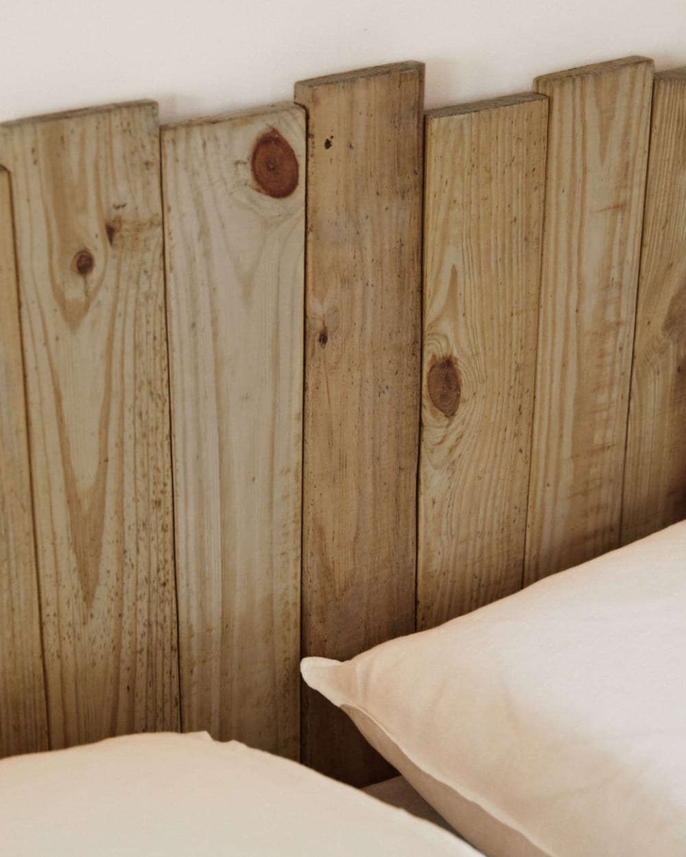 Tête de lit en bois de sapin marron 190 cm
