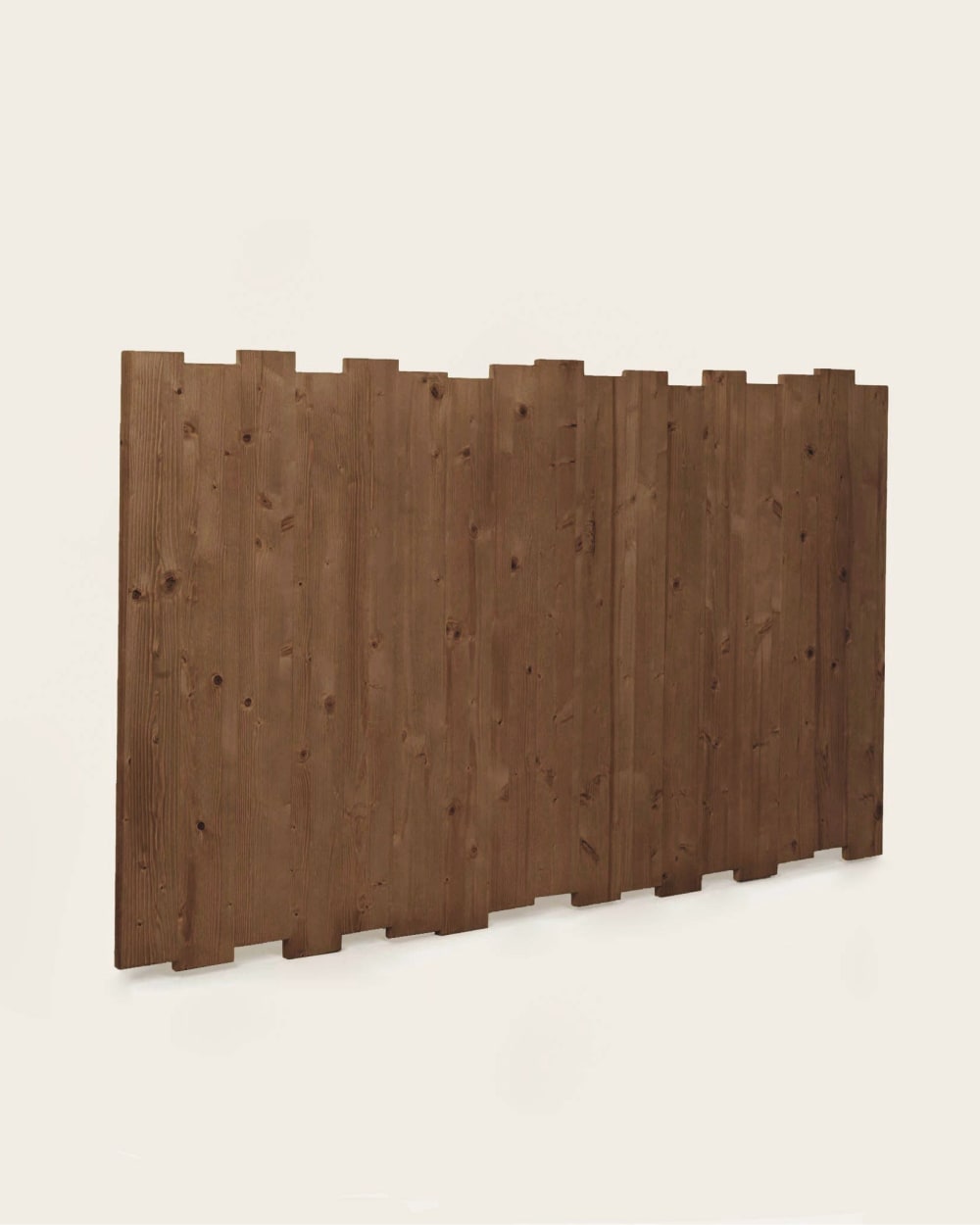 Tête de lit en bois d’épicéa massif couleur marron pour lit 150 cm