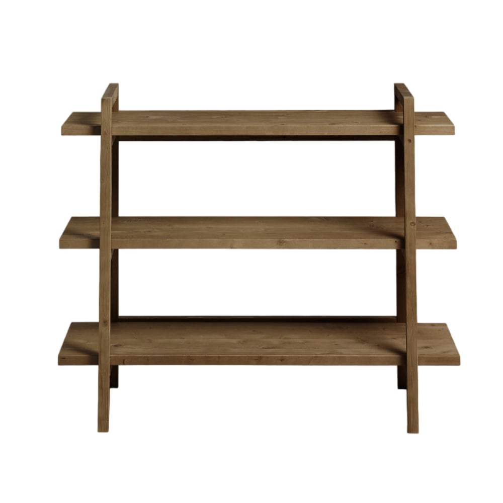Zapatero de madera con puertas de mimbre marrón de 120 cm