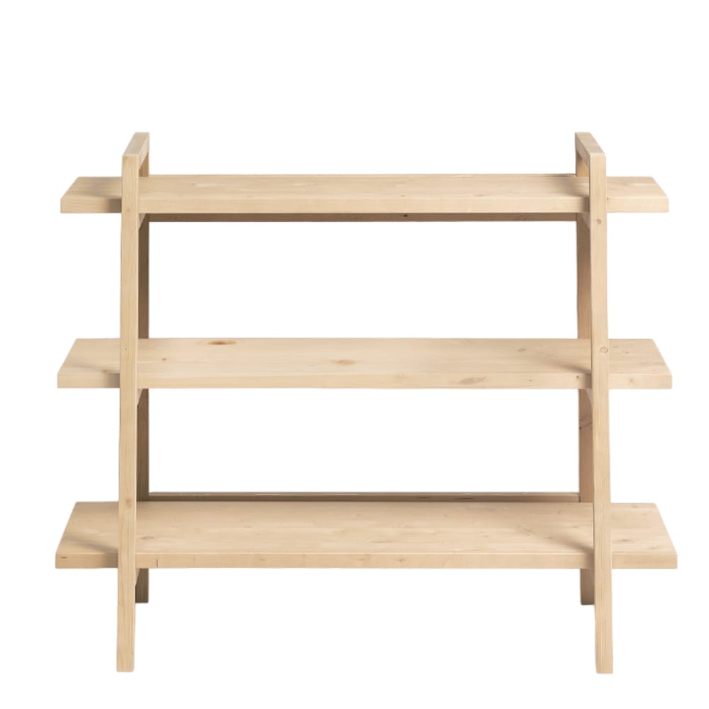 Zapatero de madera con puertas de mimbre beige de 120 cm