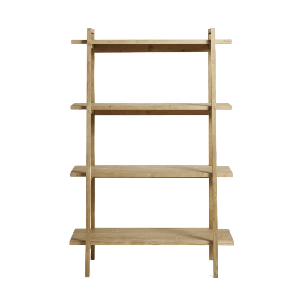 Meuble à chaussures en sapin avec portes en rotin naturel