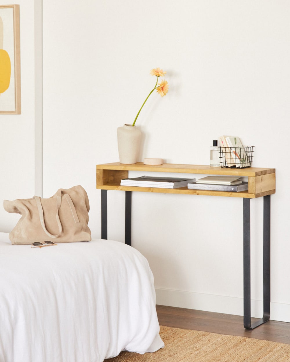 Konsolentisch Tannenholz Natur 100 cm - Maisons Du Monde