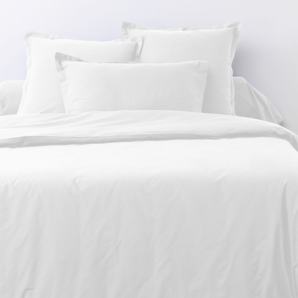 Lot de 2 taies d'oreiller rectangles coton blanc 50x70 cm - Maisons du Monde