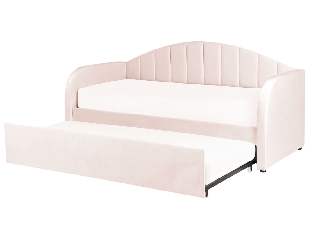 Tagesbett Aus Stoff 90X200, Rosa