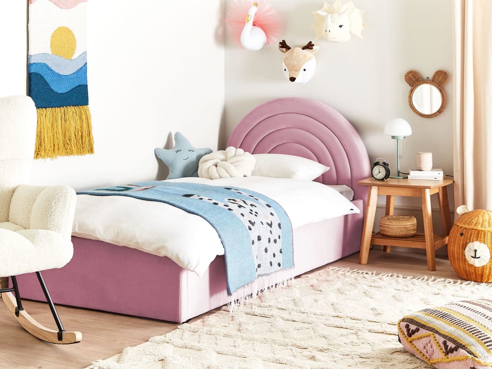 Kinderbett aus Stoff 90x200,  rosa - Maisons Du Monde