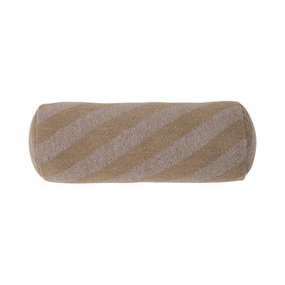 Cuscino in cotone riciclato marrone 20x55 cm - Cotone