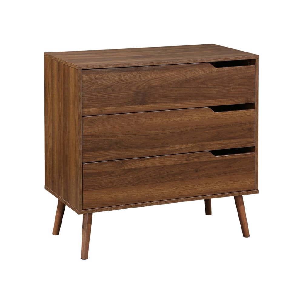 Commode décor bois de noyer, 3 tiroirs - Maisons du Monde