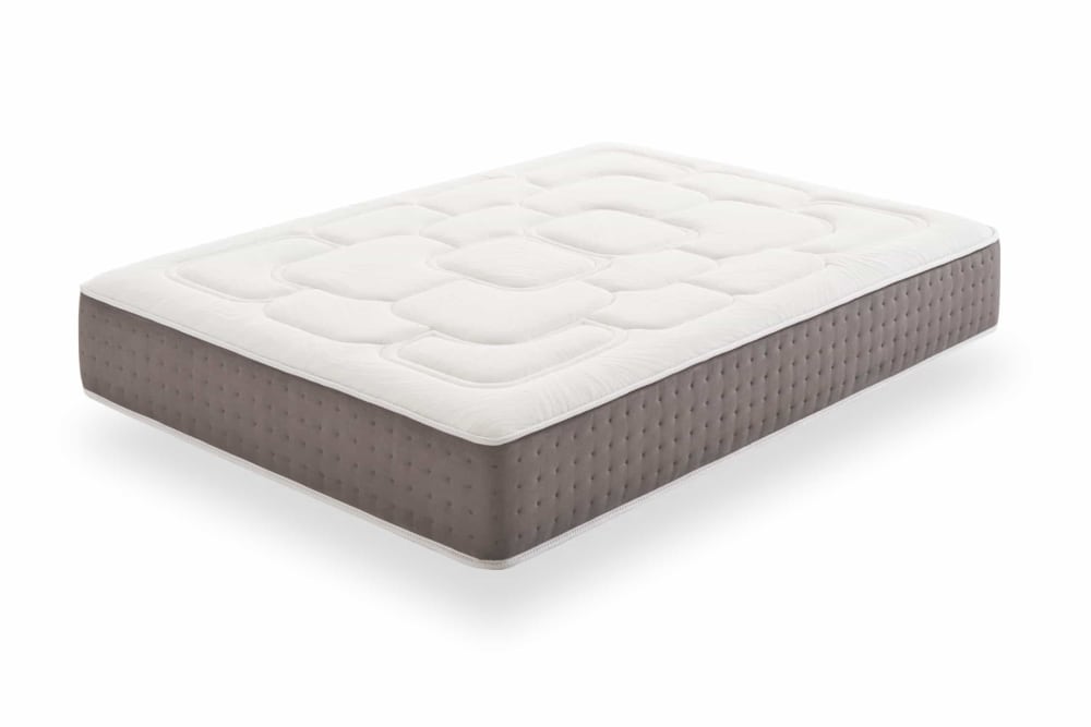 Moonia Viskoelastische Matratze - 150x200 cm - 30 cm Weiß Öko-Tex Zertifikat Pes - Polyester