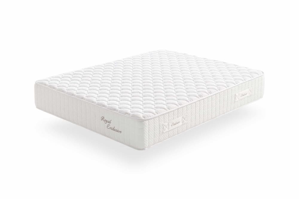 Moonia Taschenfederkern-Matratze - 135x190 cm - 30 cm Weiß Öko-Tex Zertifikat Pes - Polyester