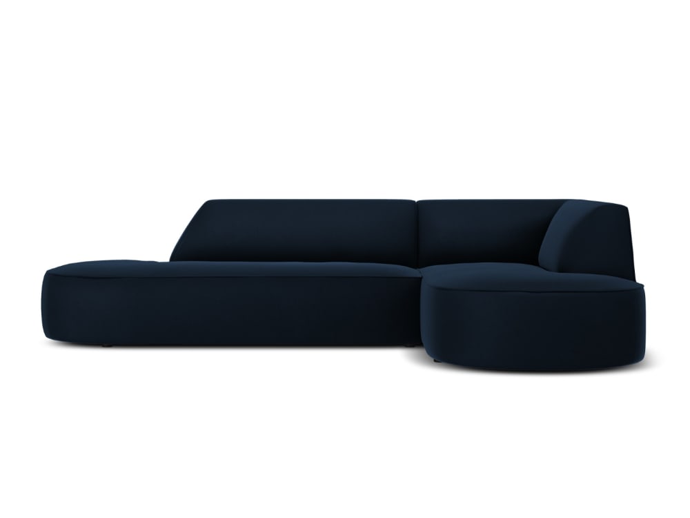 CXL by Christian Lacroix 4-Sitzer Ecksofa rechts aus Samt, dunkelblau - Samt