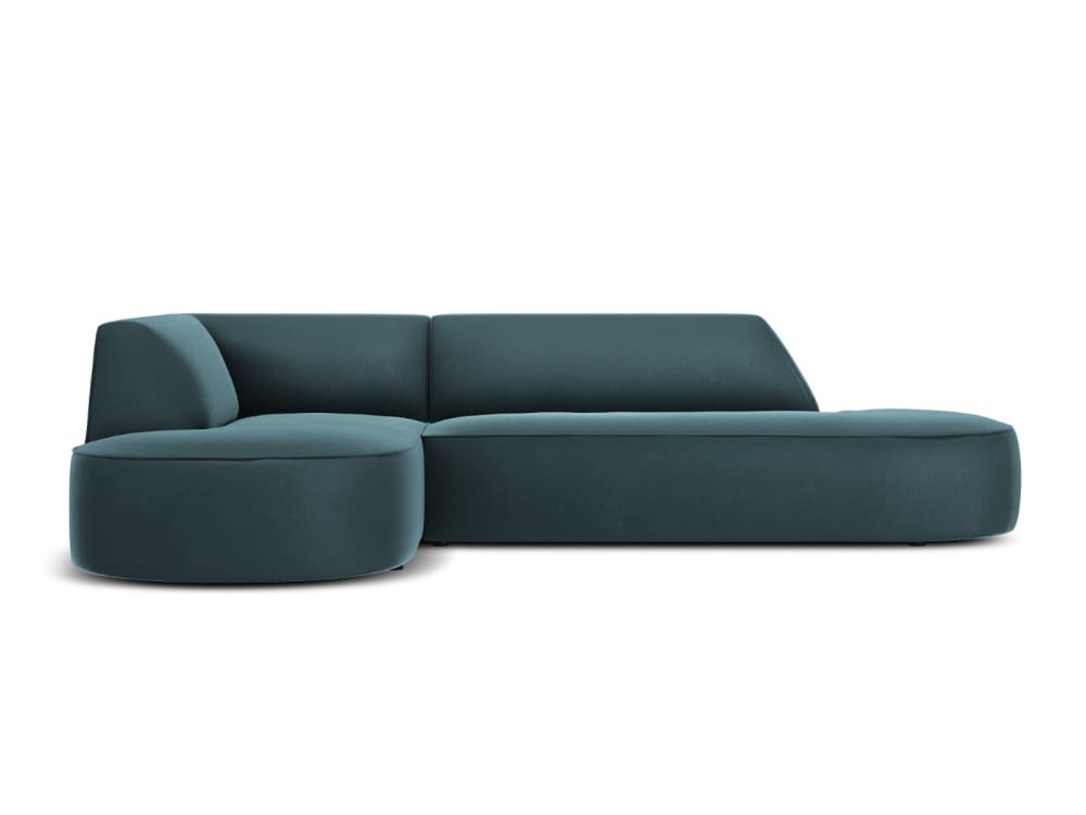 CXL by Christian Lacroix 4-Sitzer Ecksofa links aus Samt, blau - Samt