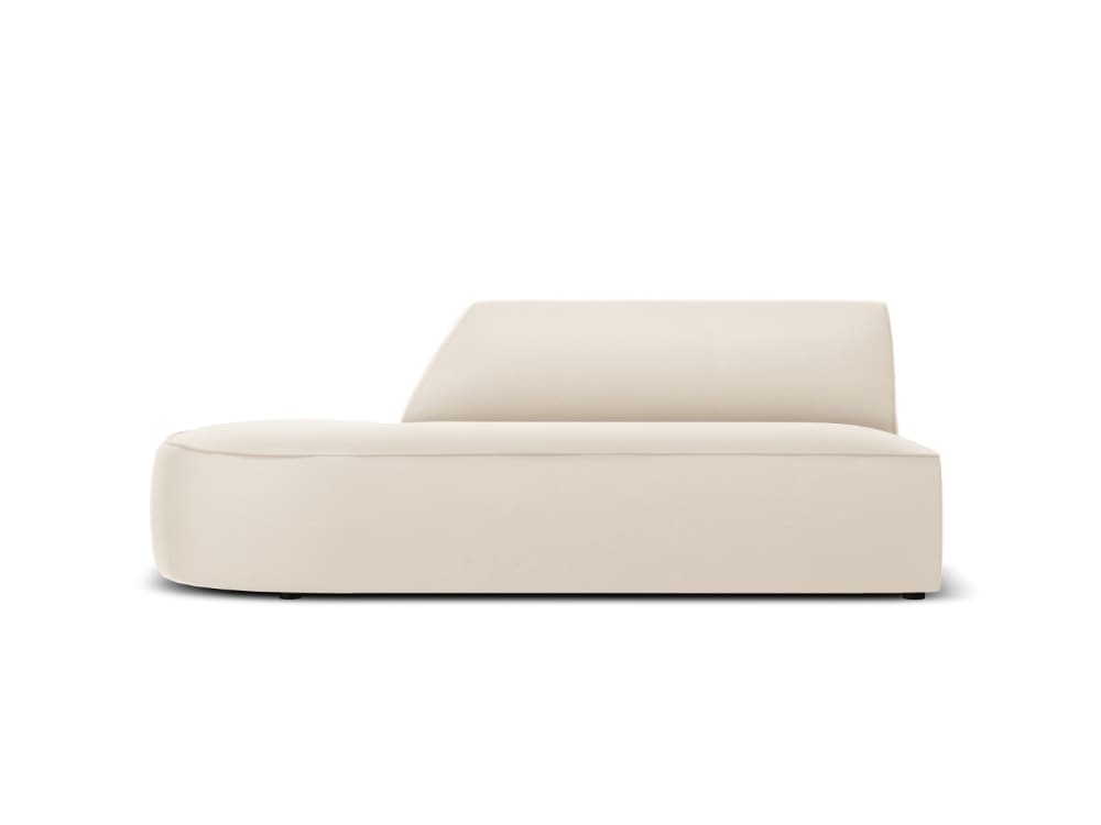 Canapé Modulable Gauche 2 places en Velours Beige