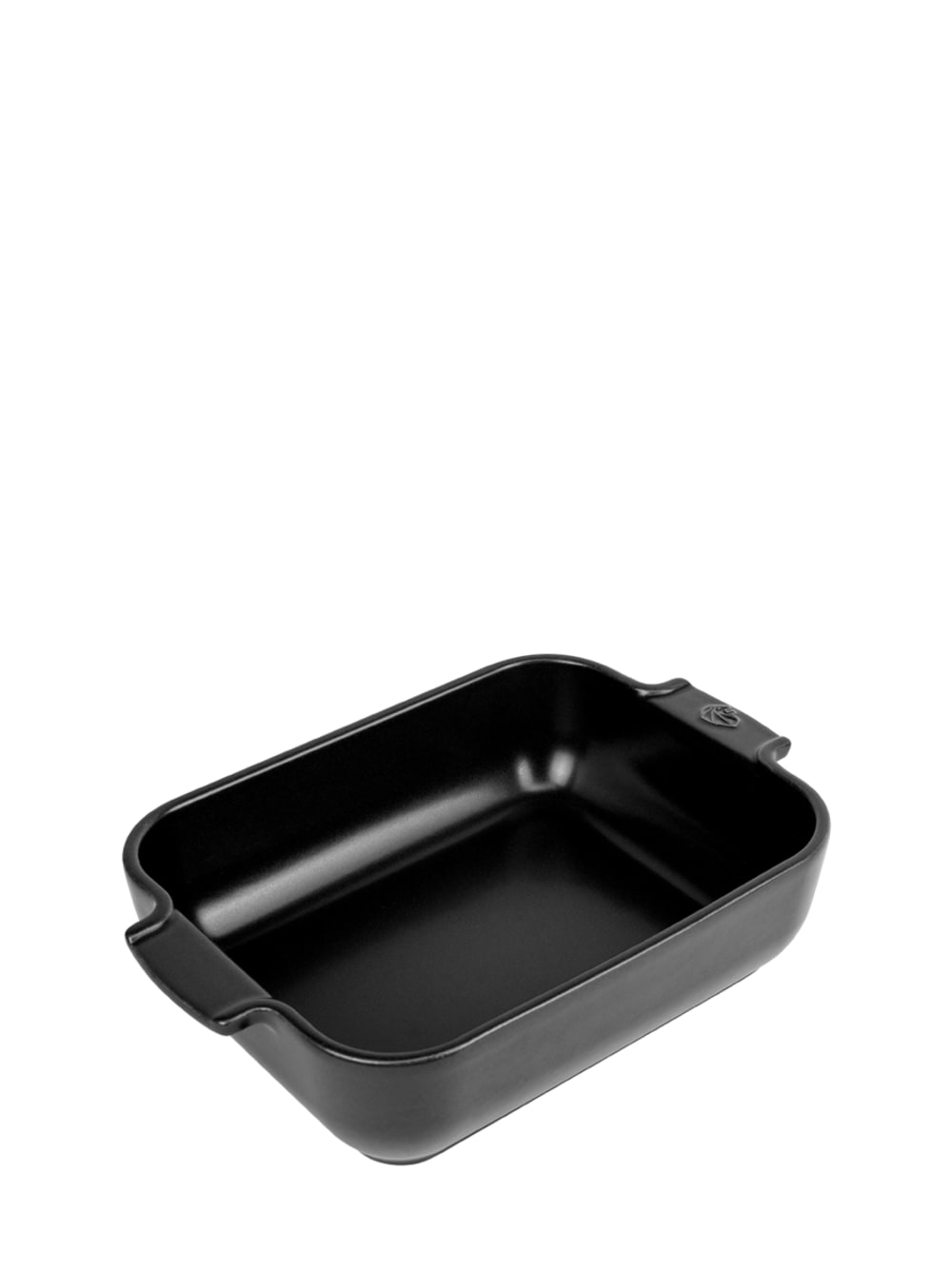 Appolia plat four céramique rectangle noir satin 25 cm - 10in