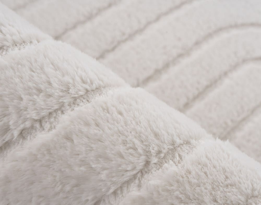 Tapis en 100% polyester blanc 120x170 cm — vue 4