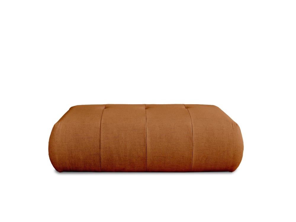 Pouf modulable en tissu rouille - Maisons du Monde