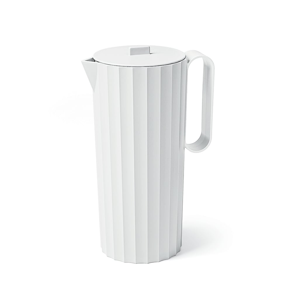 Carafe en polypropylène blanc mat