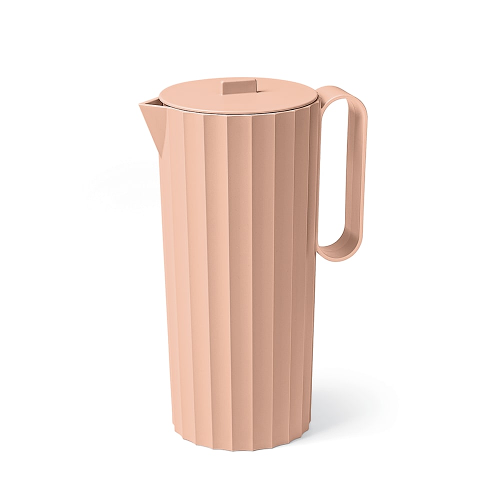 Carafe en polypropylène rose mat