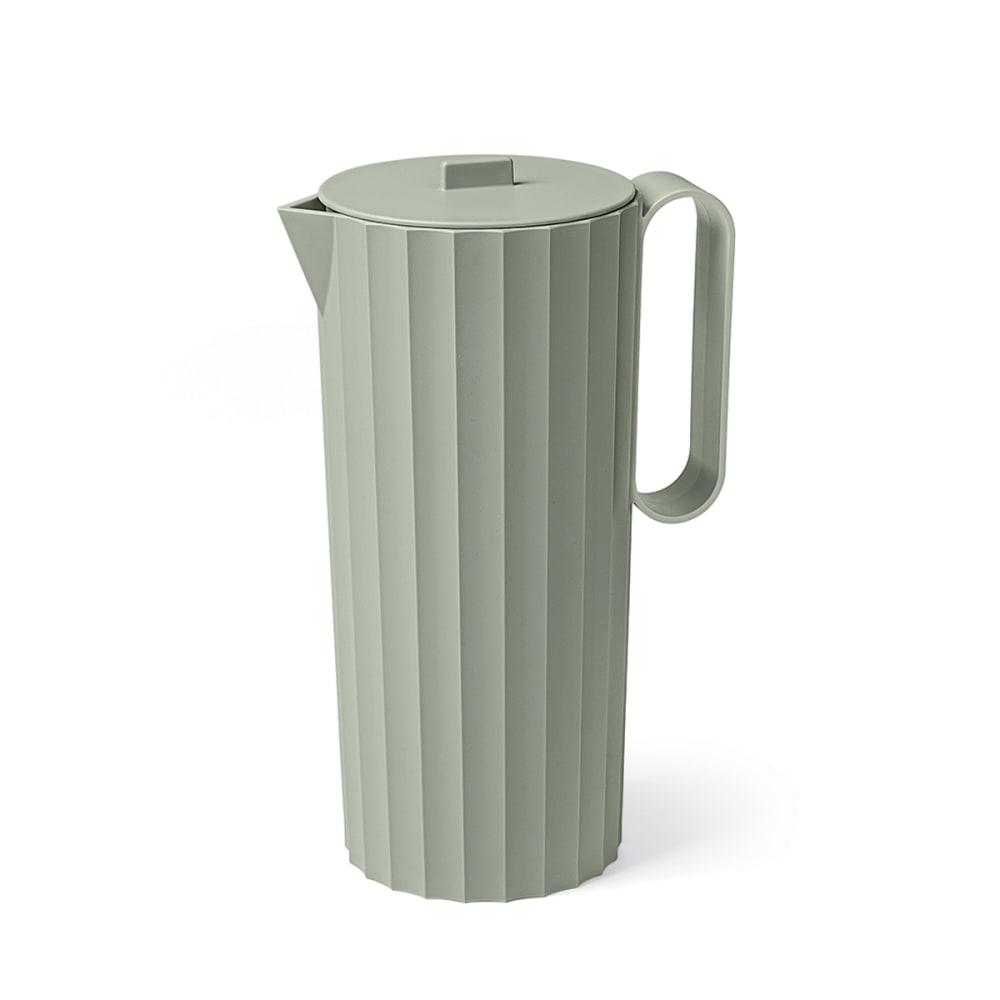 Carafe en polypropylène vert mat