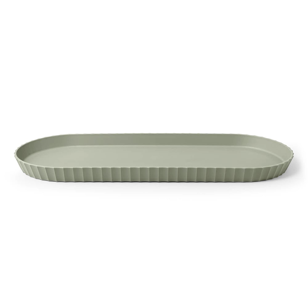 Plateau de service en polypropylène vert opaque