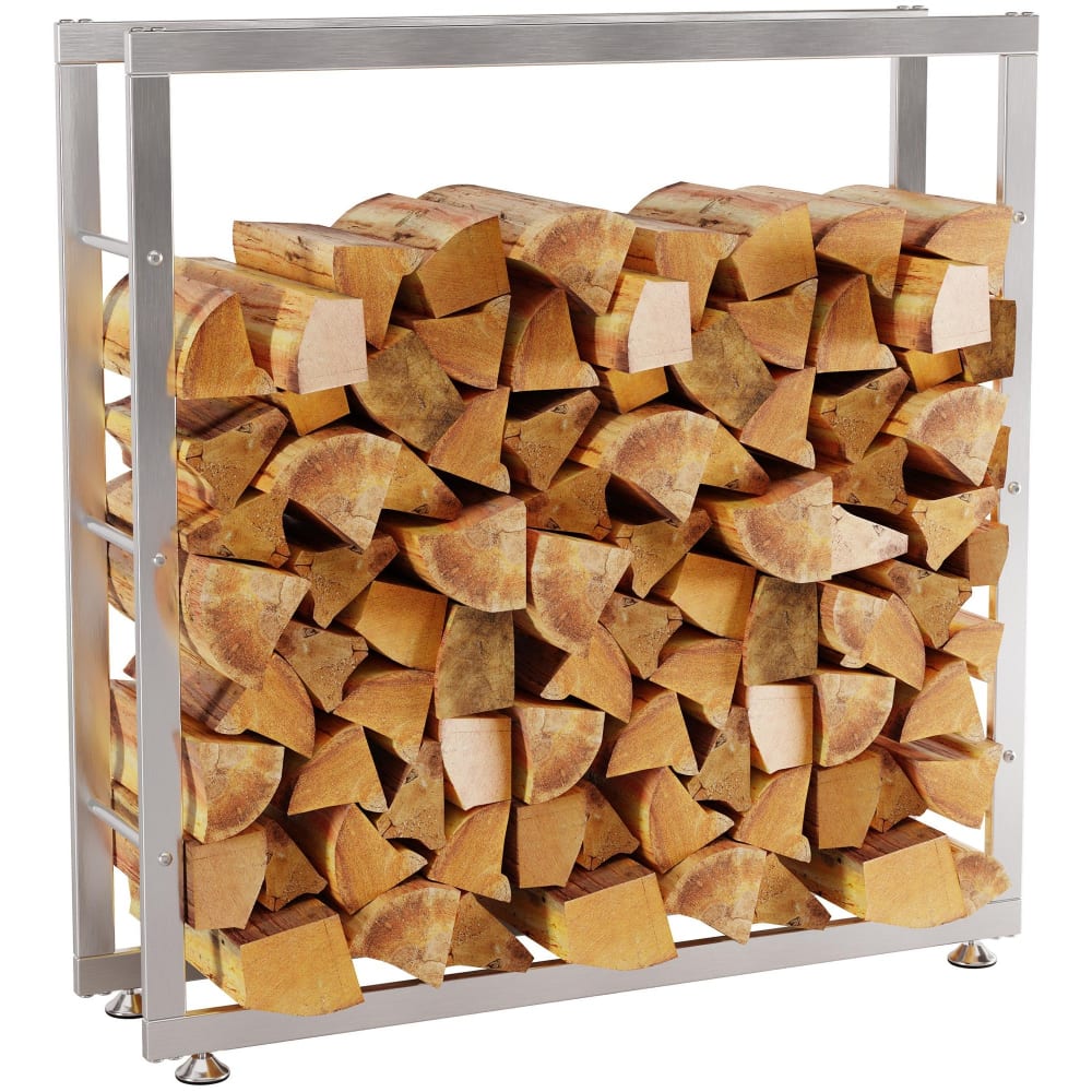 Porte-bûches solide et design en edelstahl acier inoxydable - Maisons du Monde