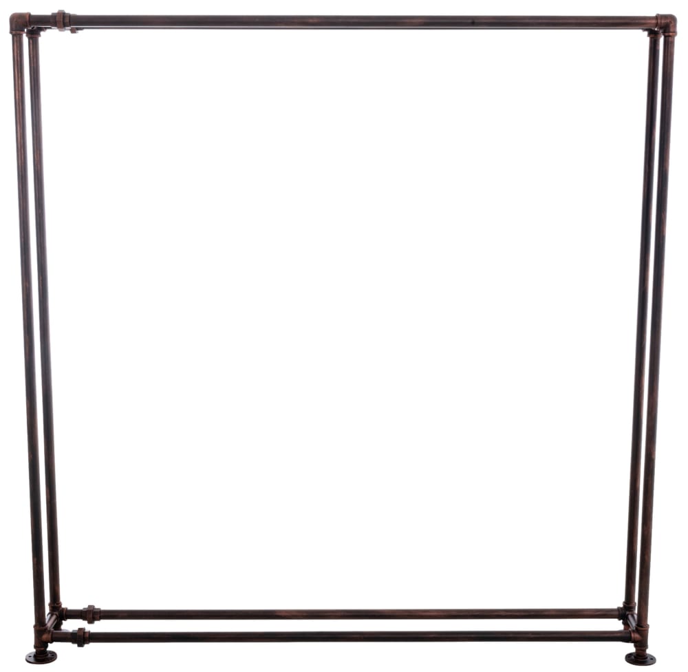 Porte-bûches solide et design en métal Bronze