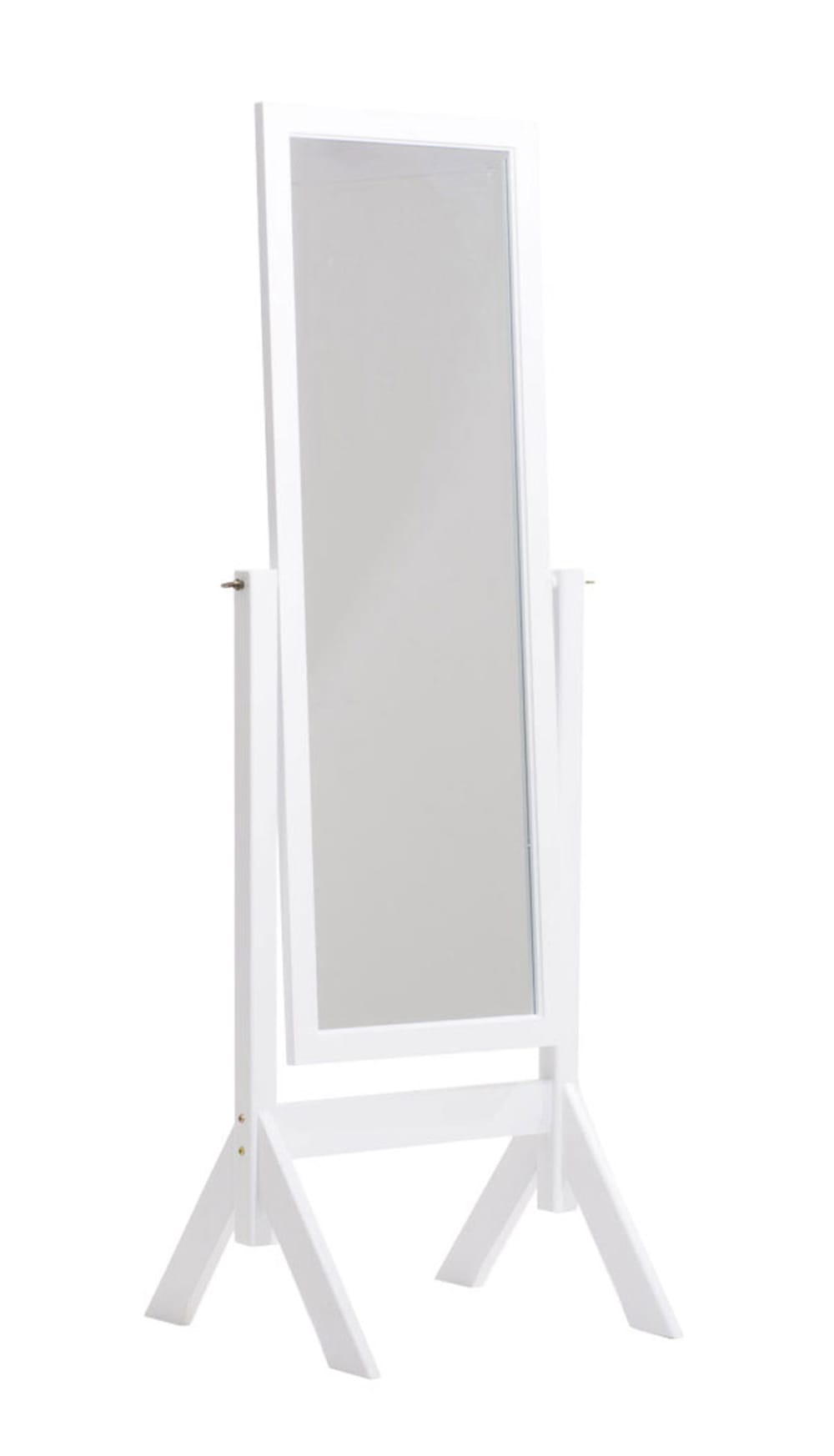 Specchio a figura intera rettangolare in Legno bianco - Modello Country - Bianco - LEGNO